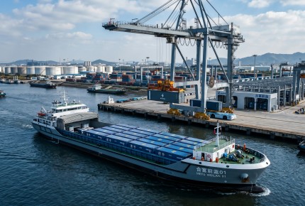 China Launches the World's First Standard Modular Battery-Swapping Ship