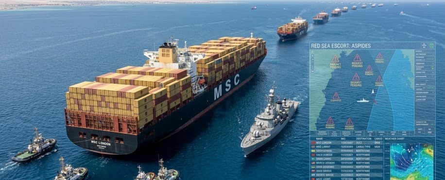 Demand for Red Sea Convoys Exceeds EU Escort Capabilities